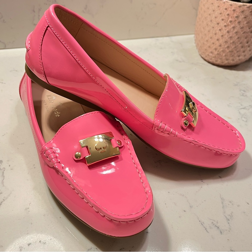 Kate Spade Pink Patent Leather Flats